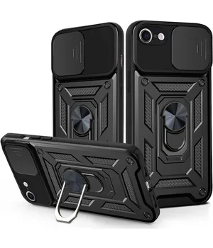 Чехол Ummi Camshield Serge Ring для Apple iPhone 7 / 8 / SE (2020) (4.7") Черный