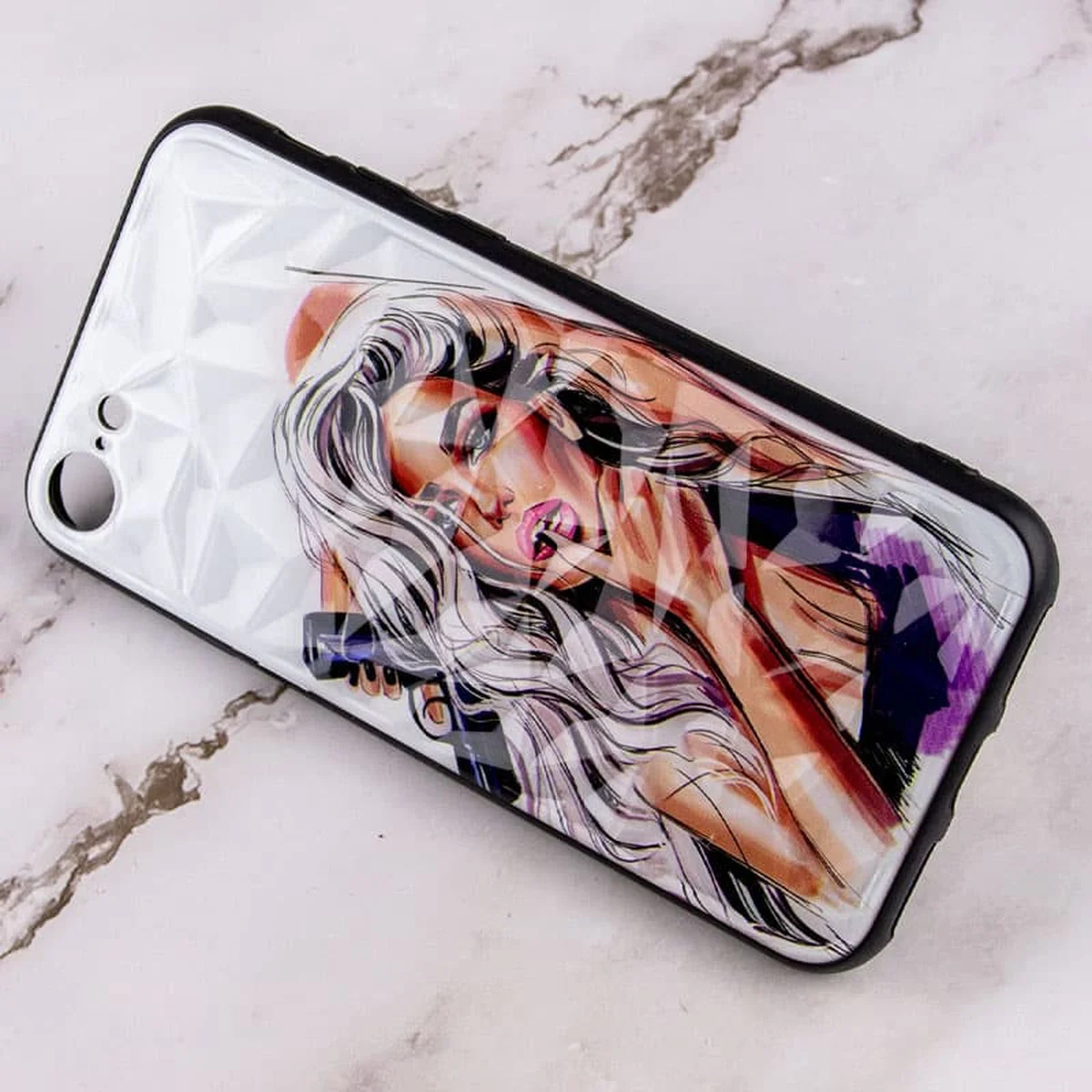TPU+PC чехол Prisma Ladies для Apple iPhone 7 / 8 / SE (2020) (4.7") Purple