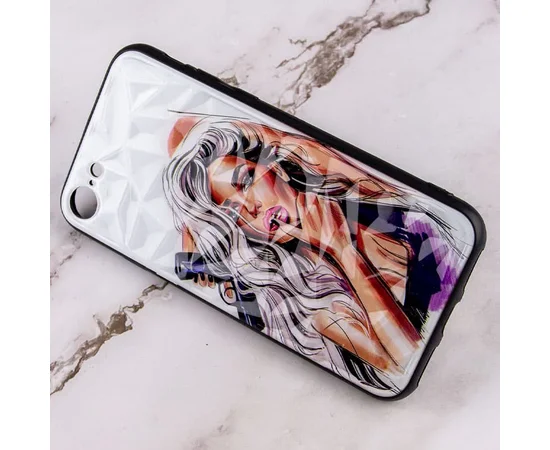 TPU+PC чехол Prisma Ladies для Apple iPhone 7 / 8 / SE (2020) (4.7") Purple