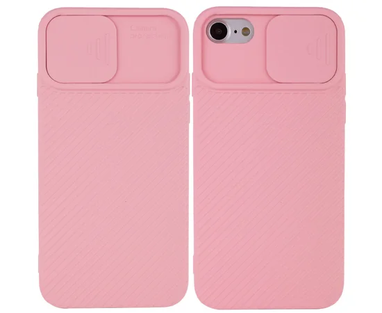 Чехол Camshield Square TPU со шторкой для камеры для Apple iPhone 7 / 8 / SE (2020) (4.7") Rose Gold