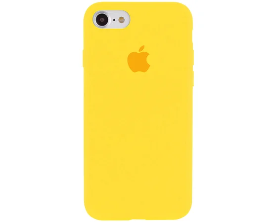 Чехол Silicone Case Full Protective (AA) для Apple iPhone 7 / 8 (4.7") Желтый / Canary Yellow