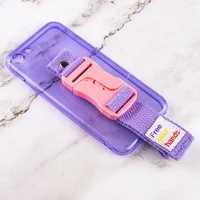 Чехол Handfree с цветным ремешком для Apple iPhone 7 / 8 / SE (2020) (4.7") Фиолетовый