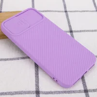 Чехол Camshield Square TPU со шторкой для камеры для Apple iPhone 7 / 8 / SE (2020) (4.7") Сиреневый