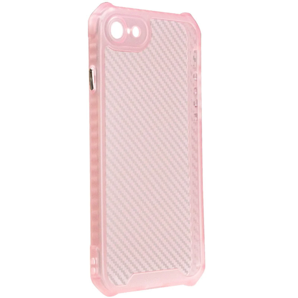 Чохол TPU Ease Carbon для Apple iPhone 7 / 8 / SE (2020) (4.7") Рожевий / Прозорий
