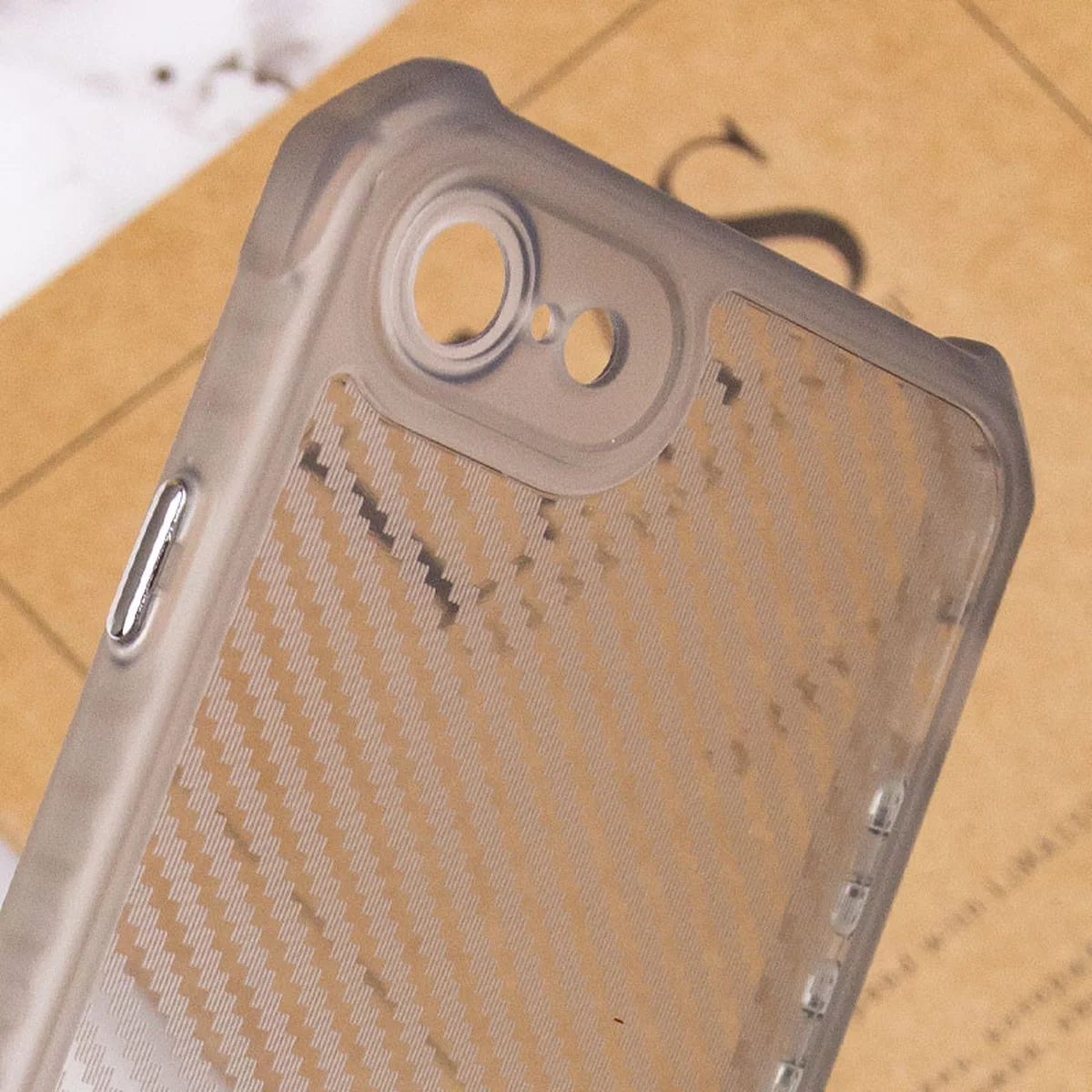 Чохол TPU Ease Carbon для Apple iPhone 7 / 8 / SE (2020) (4.7") Чорний / Прозорий