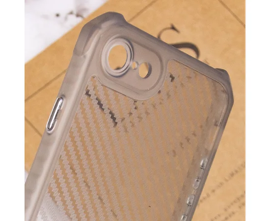 Чехол TPU Ease Carbon color series для Apple iPhone 7 / 8 / SE (2020) (4.7") Черный / Прозрачный