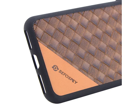 TPU чехол Befospey стеганый для Apple iPhone 7 / 8 (4.7") Коричневый