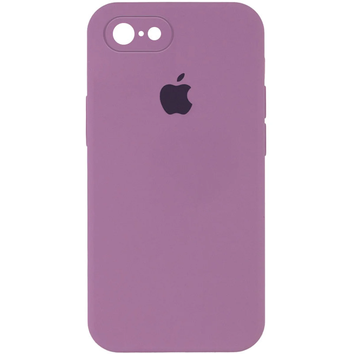 Чехол Silicone Case Square Full Camera Protective (AA) для Apple iPhone 7 / 8 / SE (2020) (4.7") Лиловый / Lilac Pride