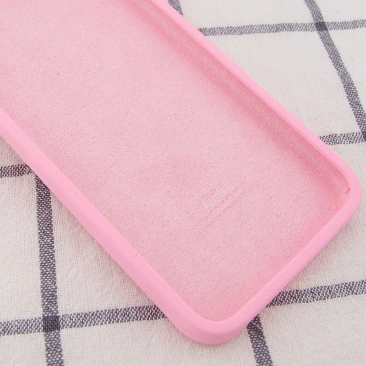Чохол Silicone Case Square Full Camera Protective (AA) для Apple iPhone 7/8 / SE (2020) (4.7 ") Рожевий / Light pink