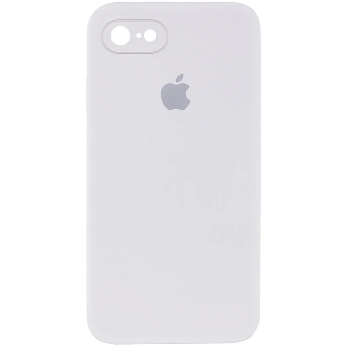 Чехол Silicone Case Square Full Camera Protective (AA) для Apple iPhone 7 / 8 / SE (2020) (4.7") Белый / White