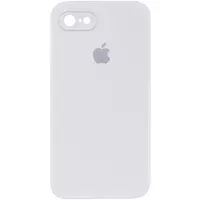Чехол Silicone Case Square Full Camera Protective (AA) для Apple iPhone 7 / 8 / SE (2020) (4.7") Белый / White