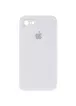 Чехол Silicone Case Square Full Camera Protective (AA) для Apple iPhone 7 / 8 / SE (2020) (4.7") Белый / White