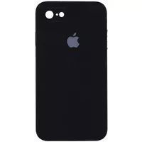 Чохол Silicone Case Square Full Camera Protective (AA) для Apple iPhone 7/8 / SE (2020) (4.7 ") Чорний / Black