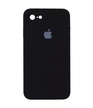 Чохол Silicone Case Square Full Camera Protective (AA) для Apple iPhone 7/8 / SE (2020) (4.7 ") Чорний / Black