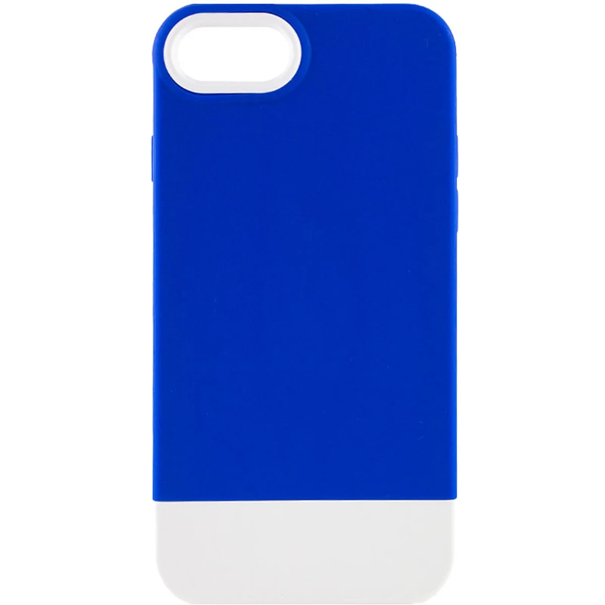 Чехол TPU+PC Bichromatic для Apple iPhone 7 / 8 / SE (2020) (4.7") Navy Blue / White