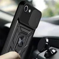 Чохол Ummi Camshield Serge Ring для Apple iPhone 7/8/SE (2020) (4.7") Чорний