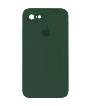 Чехол Silicone Case Square Full Camera Protective (AA) для Apple iPhone 7 / 8 / SE (2020) (4.7") Зеленый / Cyprus Green
