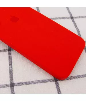 Чохол Silicone Case Square Full Camera Protective (AA) для Apple iPhone 7/8 / SE (2020) (4.7 ") Червоний / Red