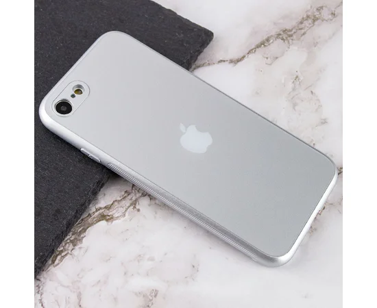 TPU+Glass чохол Matte Candy Full camera для Apple iPhone 7 / 8 / SE (2020) (4.7") Білий