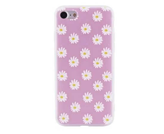 TPU чехол матовый soft touch color для Apple iPhone 7 / 8 (4.7") Ромашки