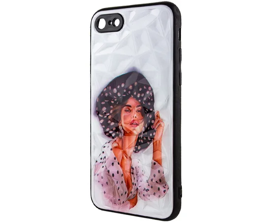 TPU+PC чехол Prisma Ladies для Apple iPhone 7 / 8 / SE (2020) (4.7") Girl in a hat