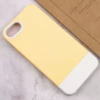 Чехол TPU+PC Bichromatic для Apple iPhone 7 / 8 / SE (2020) (4.7") Creamy-yellow / White