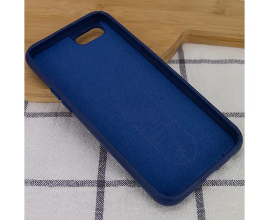 Чехол Silicone Case GETMAN for Magnet для Apple iPhone 7 / 8 / SE (2020) (4.7") Синий / Gray Cobalt