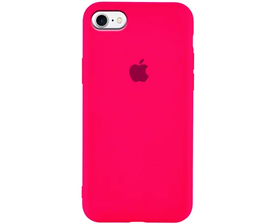 Чохол Silicone Case Slim Full Protective для Apple iPhone 7/8 (4.7 ") Рожевий / Shiny pink