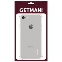 TPU чохол GETMAN Ease logo посилені кути для Apple iPhone 7/8 / SE (2020) (4.7 ") Прозорий / Transparent