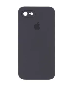 Чехол Silicone Case Square Full Camera Protective (AA) для Apple iPhone 7 / 8 / SE (2020) (4.7") Серый / Dark Gray