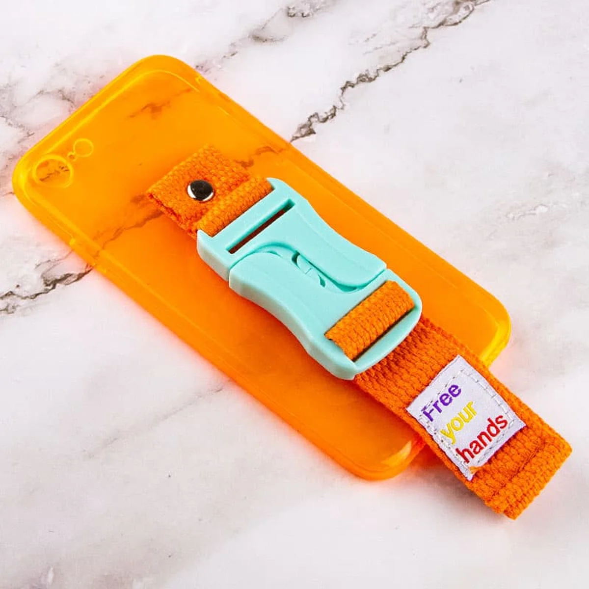 Чехол Handfree с цветным ремешком для Apple iPhone 7 / 8 / SE (2020) (4.7") Оранжевый