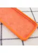 Чехол Silicone Case Square Full Camera Protective (AA) для Apple iPhone 7 / 8 / SE (2020) (4.7") Оранжевый / Papaya
