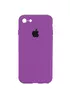 Чохол Silicone Case Square Full Camera Protective (AA) Apple iPhone 7 / 8 / SE (2020) (4.7") Фіолетовий / Grape