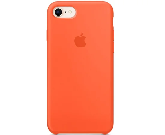 Чехол Silicone case (AAA) для Apple iPhone 7 / 8 (4.7") Оранжевый / Spice Orange