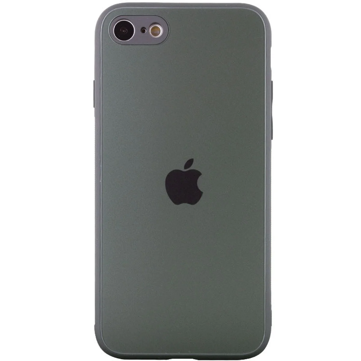TPU+Glass чохол Matte Candy Full camera для Apple iPhone 7 / 8 / SE (2020) (4.7") Зелений