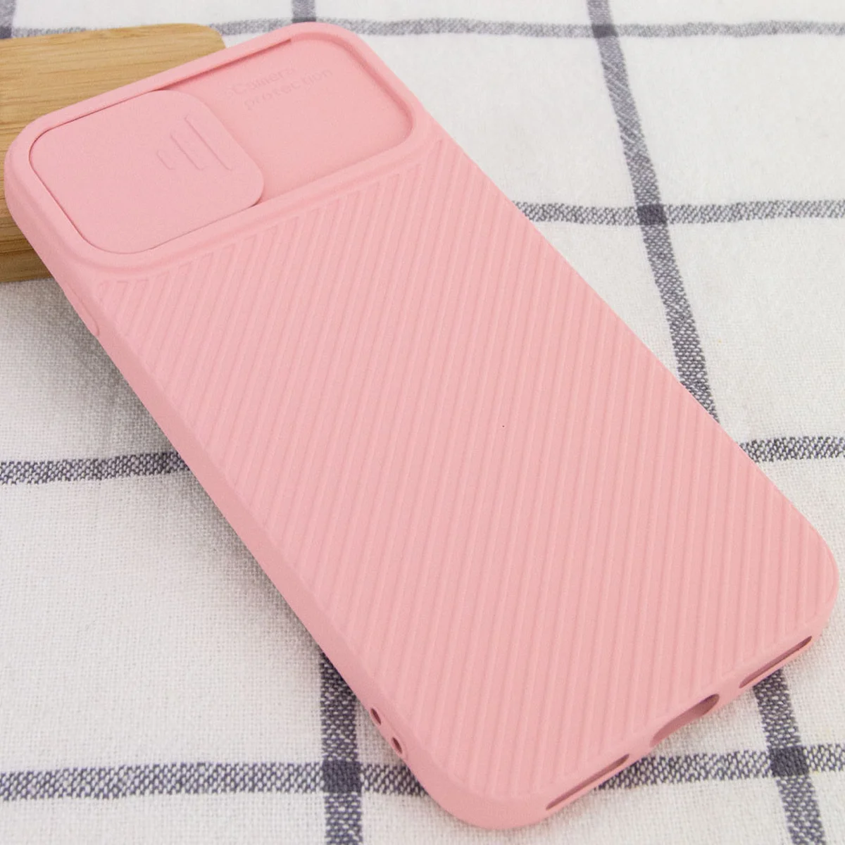 Чехол Camshield Square TPU со шторкой для камеры для Apple iPhone 7 / 8 / SE (2020) (4.7") Rose Gold