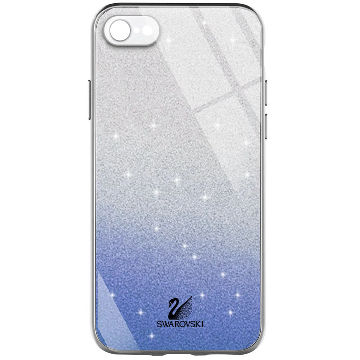 TPU+Glass чехол Swarovski Full Camera для Apple iPhone 7 / 8 / SE (2020) (4.7") Синий
