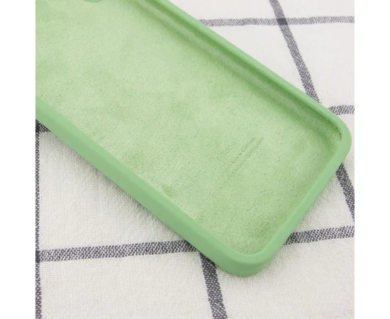 Чохол Silicone Case Square Full Camera Protective (AA) для Apple iPhone 7/8 / SE (2020) (4.7 ") М'ятний / Mint