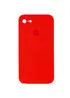 Чохол Silicone Case Square Full Camera Protective (AA) для Apple iPhone 7/8 / SE (2020) (4.7 ") Червоний / Red