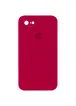 Чохол Silicone Case Square Full Camera Protective (AA) для Apple iPhone 7/8 / SE (2020) (4.7 ") Червоний / Rose Red