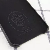 Кожаный чехол AHIMSA PU Leather Case Logo (A) для Apple iPhone 7 / 8 / SE (2020) (4.7") Черный
