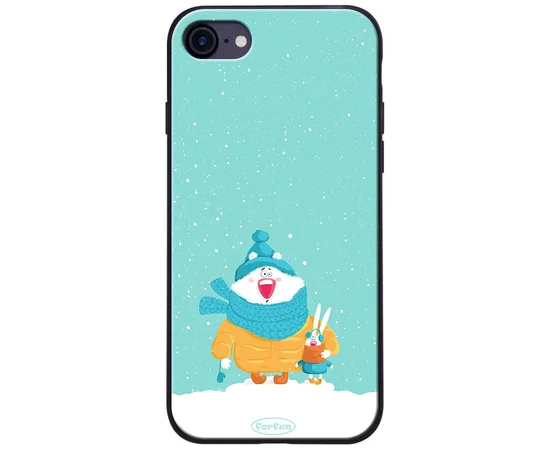 TPU + PC чохол ForFun для Apple iPhone 7/8 (4.7 ") Ведмідь і заєць