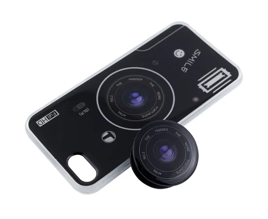 TPU чохол Photo Popsocket для Apple iPhone 7/8 (4.7 ") Чорний