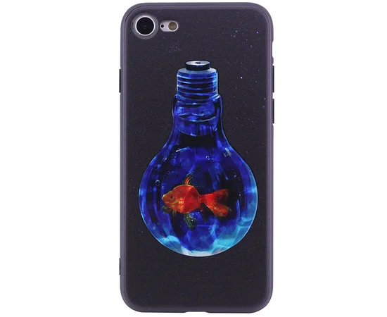 TPU чохол YCT Brilliant для Apple iPhone 7/8 (4.7 ") Рибка / Фіолетовий