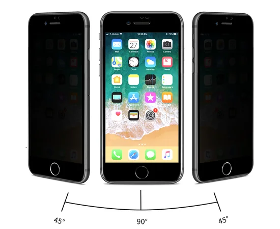 Захисне скло Nillkin Privacy Glass Full Screen (3D AP + MAX) для Apple iPhone 7/8 (4.7 ") Чорний