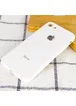 TPU+Glass чехол GLOSSY Logo Full camera для Apple iPhone 7 / 8 / SE (2020) (4.7") Белый