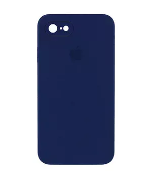 Чохол Silicone Case Square Full Camera Protective (AA) для Apple iPhone 7/8 / SE (2020) (4.7 ") Темно-синій / Midnight blue
