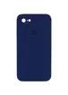 Чехол Silicone Case Square Full Camera Protective (AA) для Apple iPhone 7 / 8 / SE (2020) (4.7") Темно-синий / Midnight blue