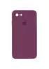 Чехол Silicone Case Square Full Camera Protective (AA) для Apple iPhone 7 / 8 / SE (2020) (4.7") Бордовый / Maroon