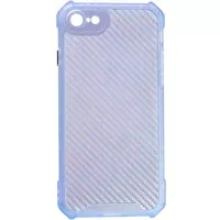 Чехол TPU Ease Carbon color series для Apple iPhone 7 / 8 / SE (2020) (4.7") Синий / Прозрачный